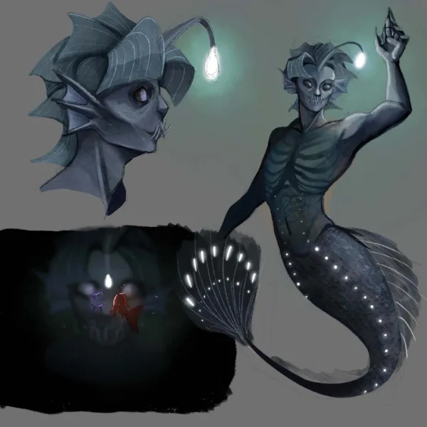 Deep sea merman